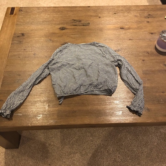 H&M girls Houndstooth tooth blouse - Picture 3 of 4